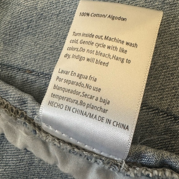 Insane Gene long denim jacket, Factory distressed and faded. Oversized size s - Picture 7 of 7